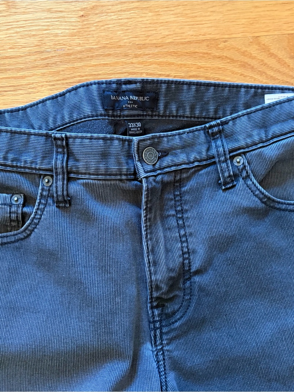 2 pairs of Banana Republic Ribbed Jeans in Gray and Green size 33 by 30 - Picture 6 of 16